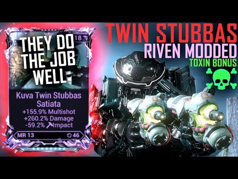 [Warframe] KUVA TWIN STUBBAS RIVEN MODDED [are they top tier or not ...