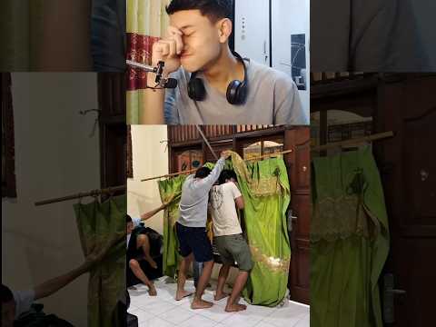 lagi asyik nonton,eh ada tetangga yang berantem