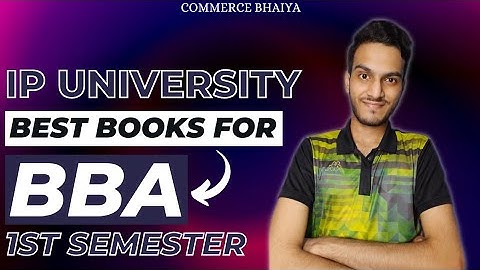 BEST BOOKS FOR BBA (1st Sem) | IPU | Commerce Bhaiya
