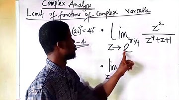 Limit of function of Complex Variables | Complex Analysis