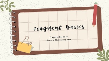 How To Create A Fragment / Switch Between Fragments - Android Studio - Java - Beginner