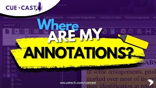 CueCast 02:  Annotation List