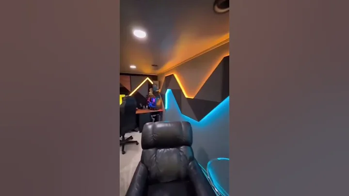 This man cave office is INSANE! #homeoffice #homeofficesetup #mancaveideas #mancave