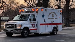 Chicago Fire Department ambulance 73 responding