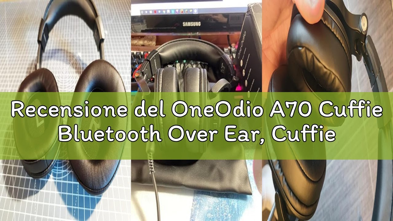 Recensione del OneOdio A70 Cuffie Bluetooth Over Ear, Cuffie Con filo Cuffie Wireless Cuffie Over Ea