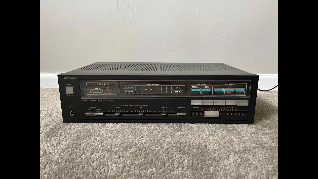 Technics SU-Z750 Home Stereo Integrated Amplifier - YouTube