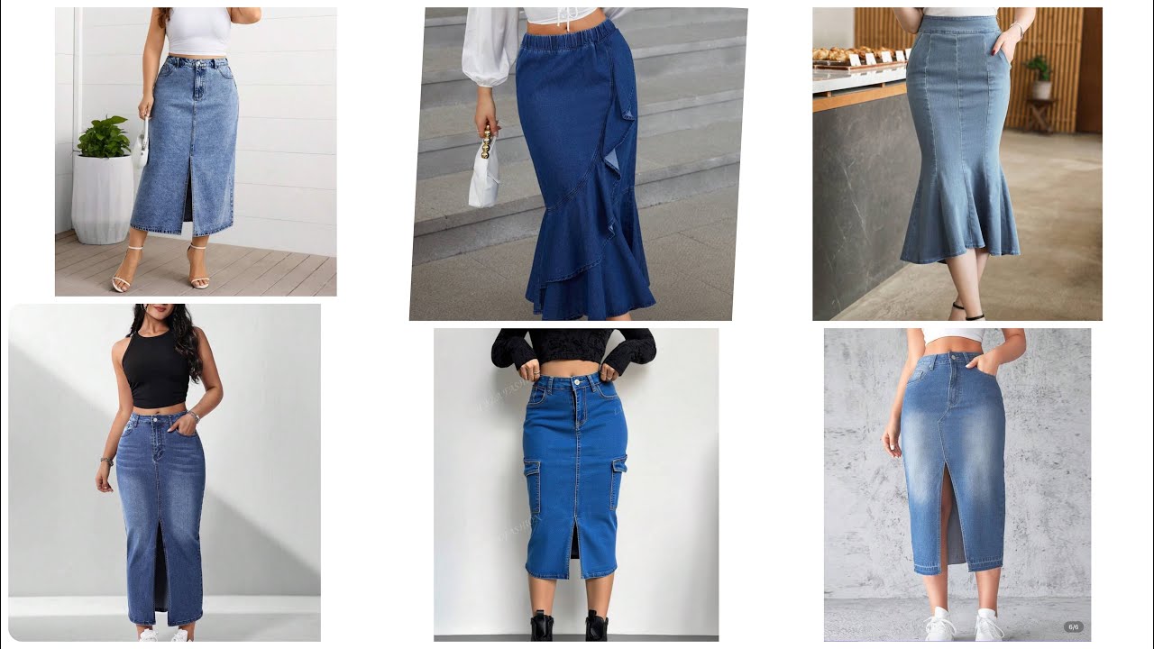 No te Pierdas estas Ideas de FALDAS de MEZCLILLA para Damas!