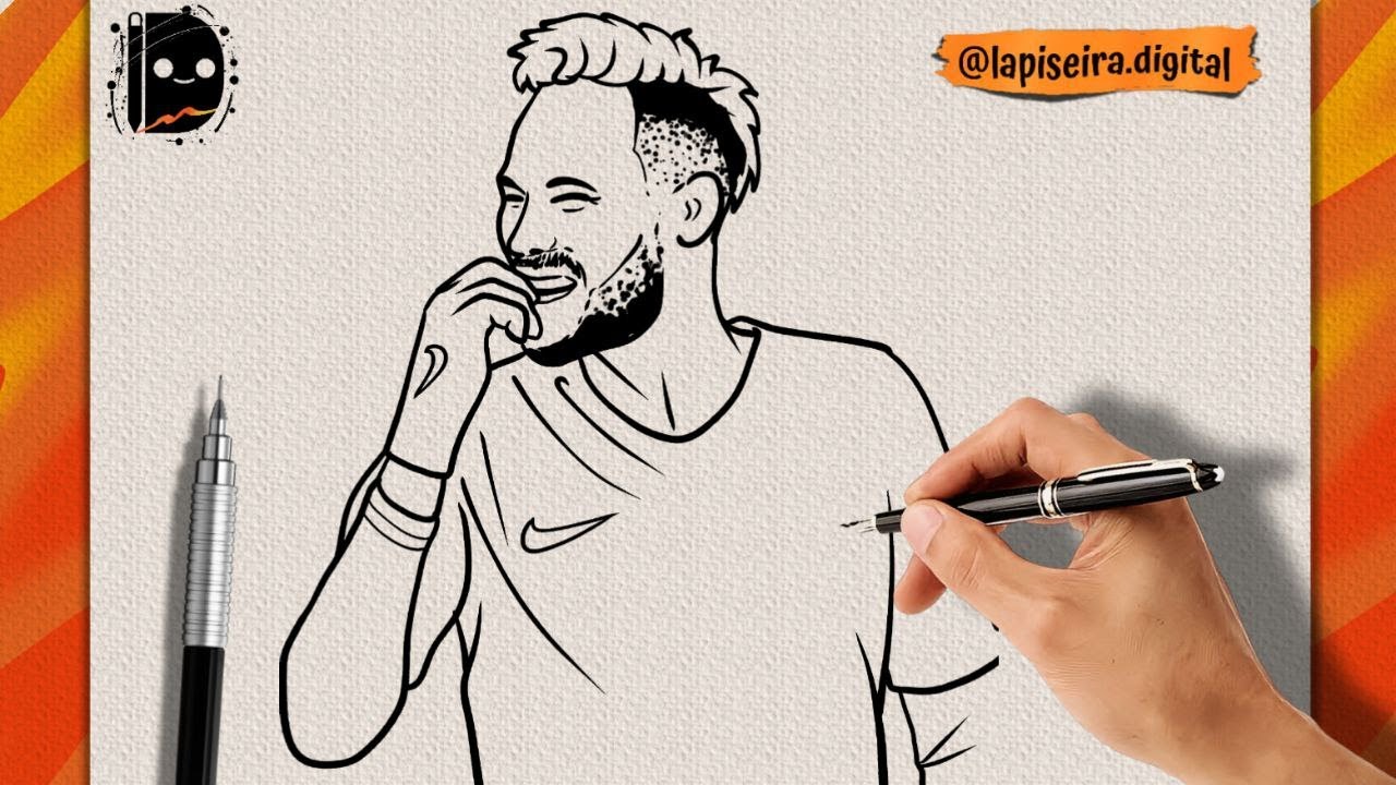 Como Desenhar O Neymar Passo A Passo COMO DESENHAR O NEYMAR Passo A