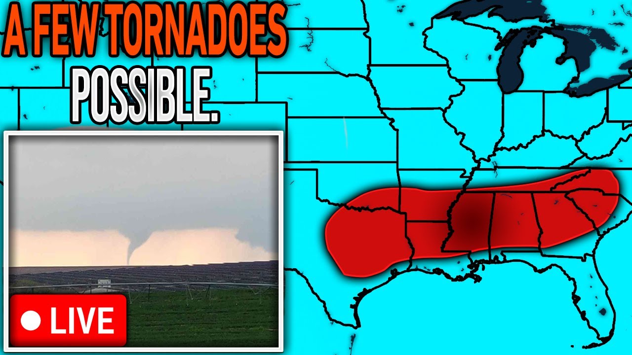 🔴URGENT: TORNADOES POSSIBLE, DAMAGING WINDS, LARGE HAIL TODAY! - YouTube