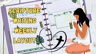 Faith Planner| Weekly Layout #faithplanning #scripturewriting #verseoftheday