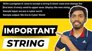 String Important Questions class 10 icse Computer Class 10 ICSE ISC Java Programming