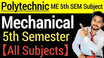Polytechnic 5th Semester Syllabus Mechanical Engineering 2021 || Polytechnic New Syllabus 2021 ||