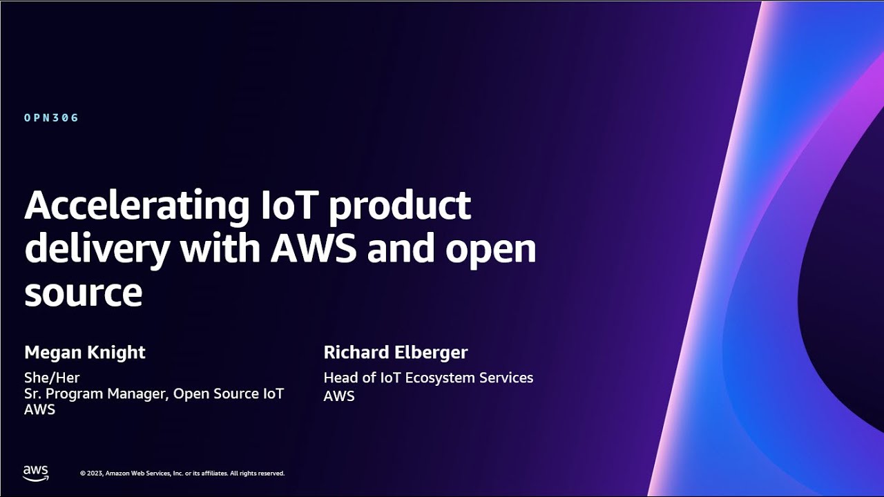 AWS re:Invent 2023 - Accelerating IoT product delivery with AWS and ...