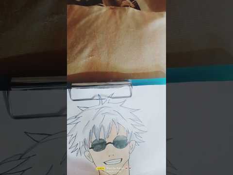 best anime gojo drawing #shorts