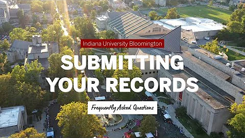 Submitting Academic Records at IU