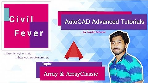 How to use Array in AutoCad? | ARRAY and ARRAYCLASSIC command in AutoCad. |
