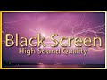 Heavy Thunder &amp; Rain Sound For Fast Sleeping Black Screen - Night Nature Sounds For Relaxing