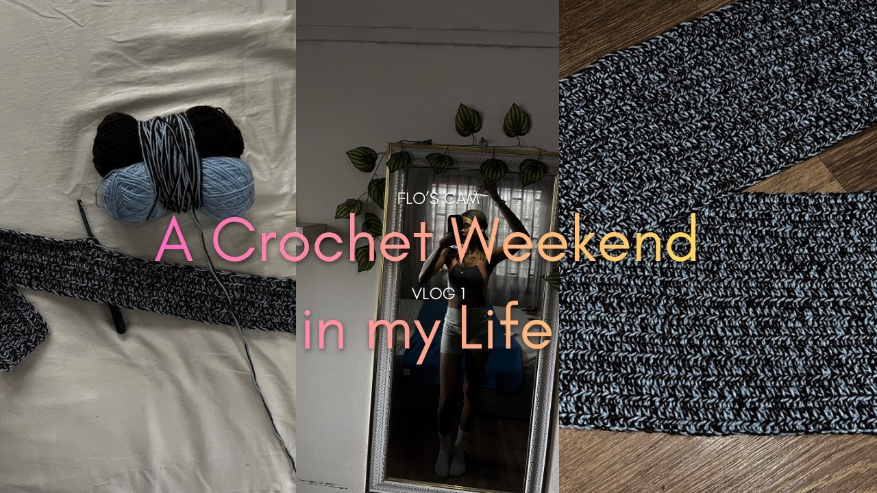 Spend a Crochet Weekend with Me| Cozy Weekend Vlog, Crocheting, Cooking & Laundry. #crocheter #fyp 
