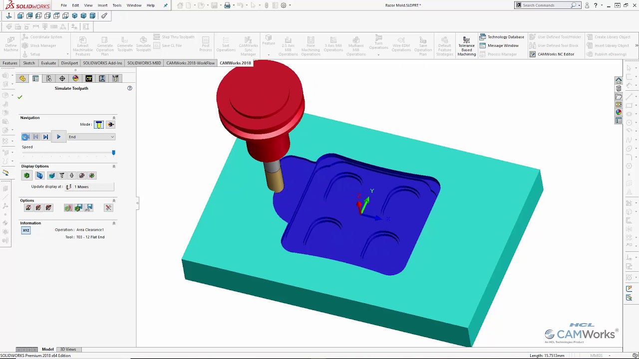 3 Axis Milling | CAMWorks - YouTube