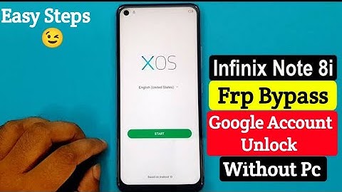 Infinix Note 8i Frp Bypass | Google Account Unlock Without Pc 💯