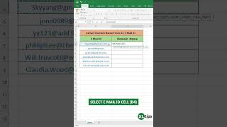 Excel Domain Name Extraction: How to Extract Domain Names from Email IDs for Efficient Data Analysis
