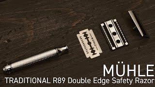 TRADITIONAL R89 Double Edge Safety Razor/ ミューレ TRADITIONAL クラシックレイザー・クローズドコム メタル R89