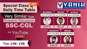 16th DECEMBER || GEOGRAPHY || SSC -CGL MEMORY BASED QUESTION DISCUSSION BY VANIK BEST FACULTY #vanik