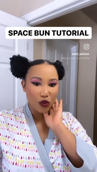  Space bun tutorial tbt #music #spacebuns #naturalhairjourney # ...