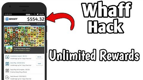 Hack Whaff Rewards Without Root | Whaff Hack 2017 No root I Latest Trick