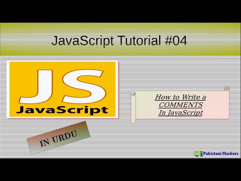 How to write comments in JS in Urdu | 4_Tutorial | G.H Hacker (Pakistani Hackers)