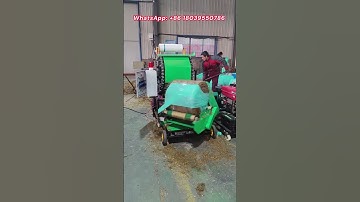 Fully automatic silage baling and wrapping machine, used to store silage for long-term storage