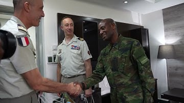 French delegation led by Brig Gen P Vaglio paid a courtesy call on the RDF CDS, Gen M K Mubarakh