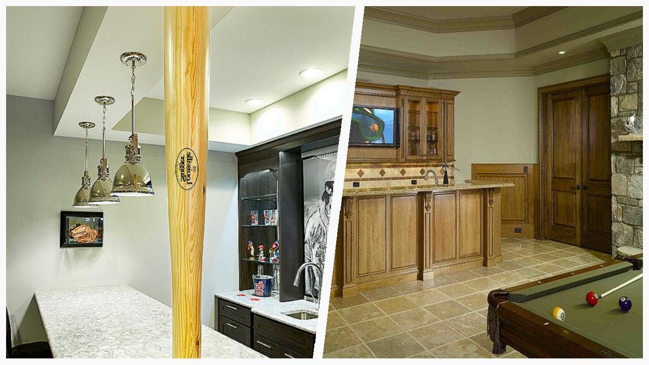 75 Large Green Basement Design Ideas You'll Love ☆ - YouTube