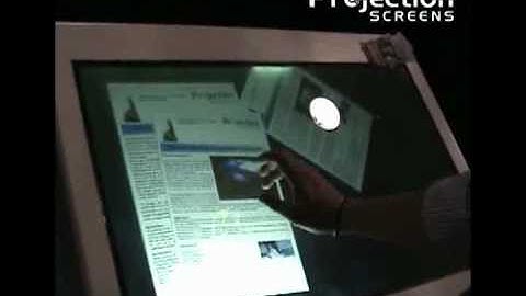 New multi-touch brochure application on the Proscreens C1 Table