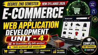 🔥Degree 2nd Semester E-Commerce & Web Application Development Unit-4 Most Important Questions 2026