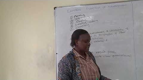 CONTROL FUNCTION OF MANAGEMENT