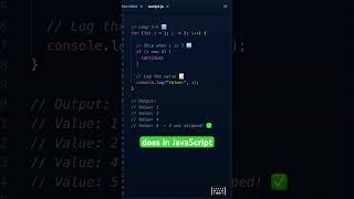 Using the continue Statement #JavaScript #CodingForBeginners #LearnToCode #WebDev #CodeShorts