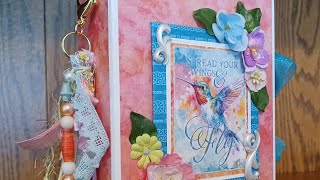 SOLD**THANK YOU**SPREAD YOUR WINGS and FLY memory photo album journal Graphic 45