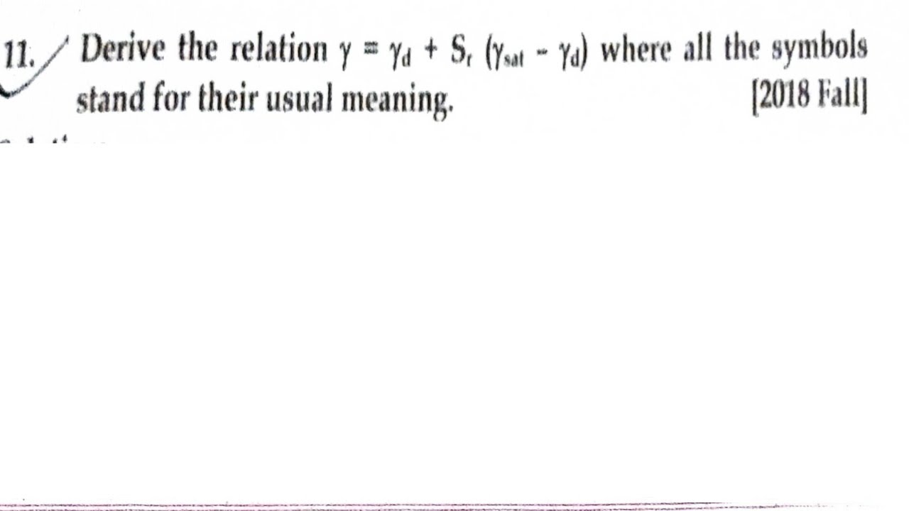 Soil Mechanics | Chapter-2 Basic Definition ,Weight And Volume ...