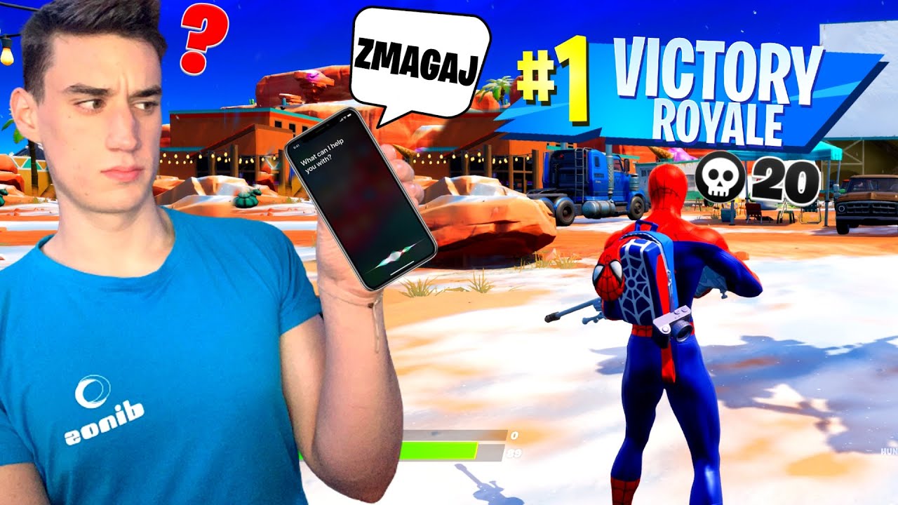 Iphone Siri mi Nadzoruje Fortnite Igro... *DOBRA IDEJA*