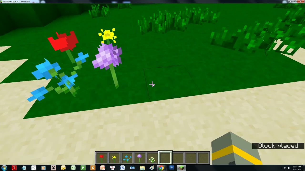 3 of the flowers are coming soon in Mine Blocks Pak...