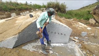 muito trabalho na pedreira