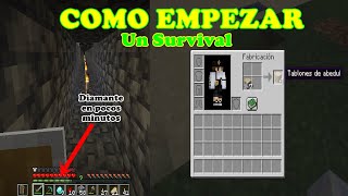 Como empezar un survival tecnico en minecraft Java 1.20.6 - Minecraft Bedrock 1.20.80 Tutorial 2024