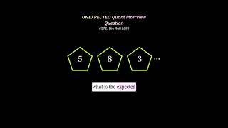 Famous Quant Interview Question #quant Profile