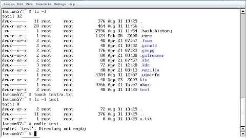 The mkdir and rmdir Commands