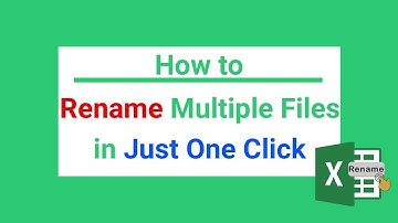 How to rename multiple files at once | vba macros in excel | vba excel