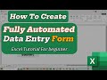 How to create an Automated Data entry form in Excel | (beginner guide) #excelforbeginners