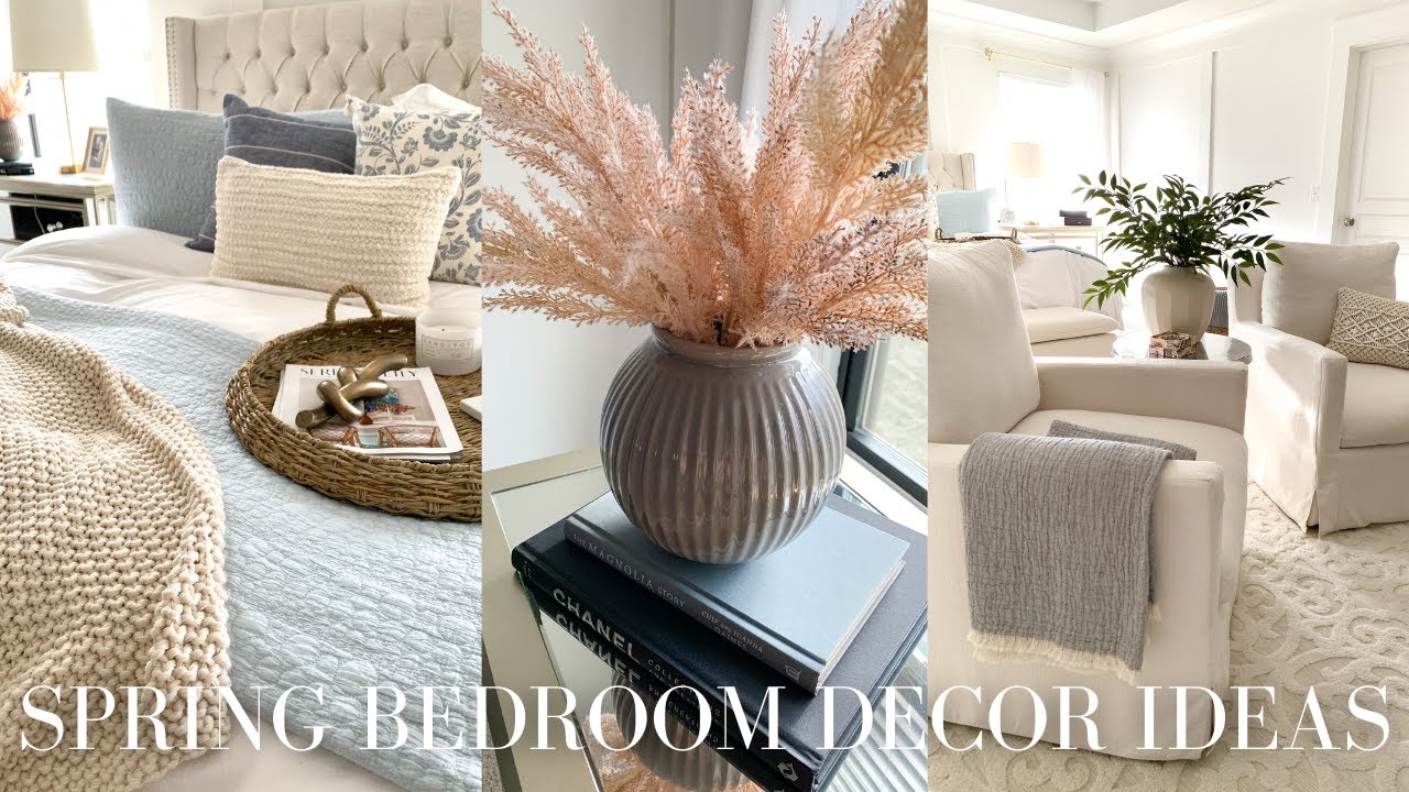 SPRING BEDROOM DECORATING IDEAS | SPRING DECORATE WITH ME | SPRING ...