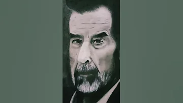 رسم صدام حسين 