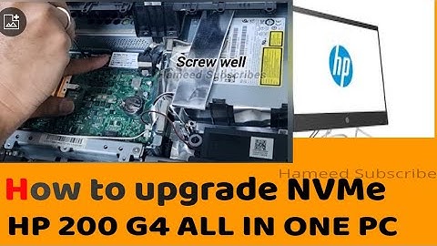How to upgrade nvme ssd #HP 200 G4 ALL IN ONE PC#REPAIR#laptoprepair